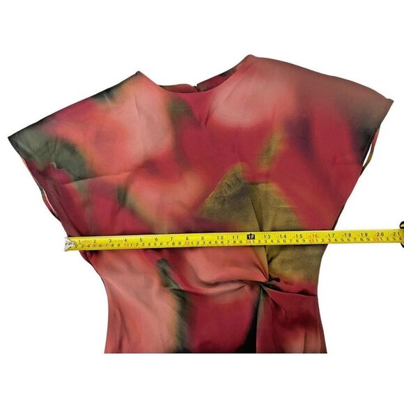 Zara Womens Midi Dress Size L Multicolor Tie Dye Satin Effect 2193/105 NWT - Picture 10 of 16